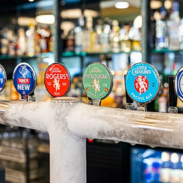 The Annandale Hotel bar beer taps