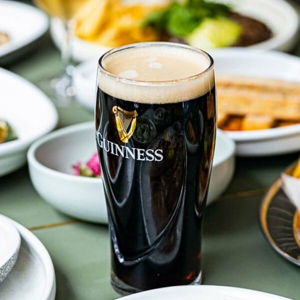 Schooner of Guinness beer