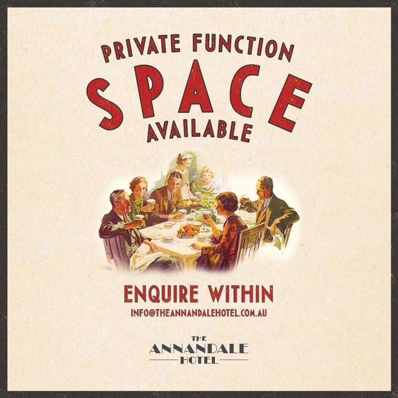 Private Function Space Available poster